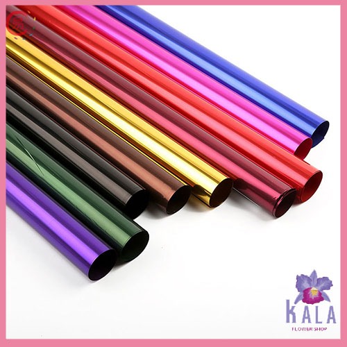 

Kertas Buket polos Bicollor Metalic Cellophane Flower wrapping KB6053