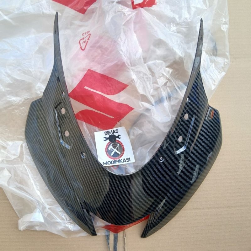 Original SGP  Kedok GSX R150 Carbon Tameng Suzuki GSX R150 Motif Carbon