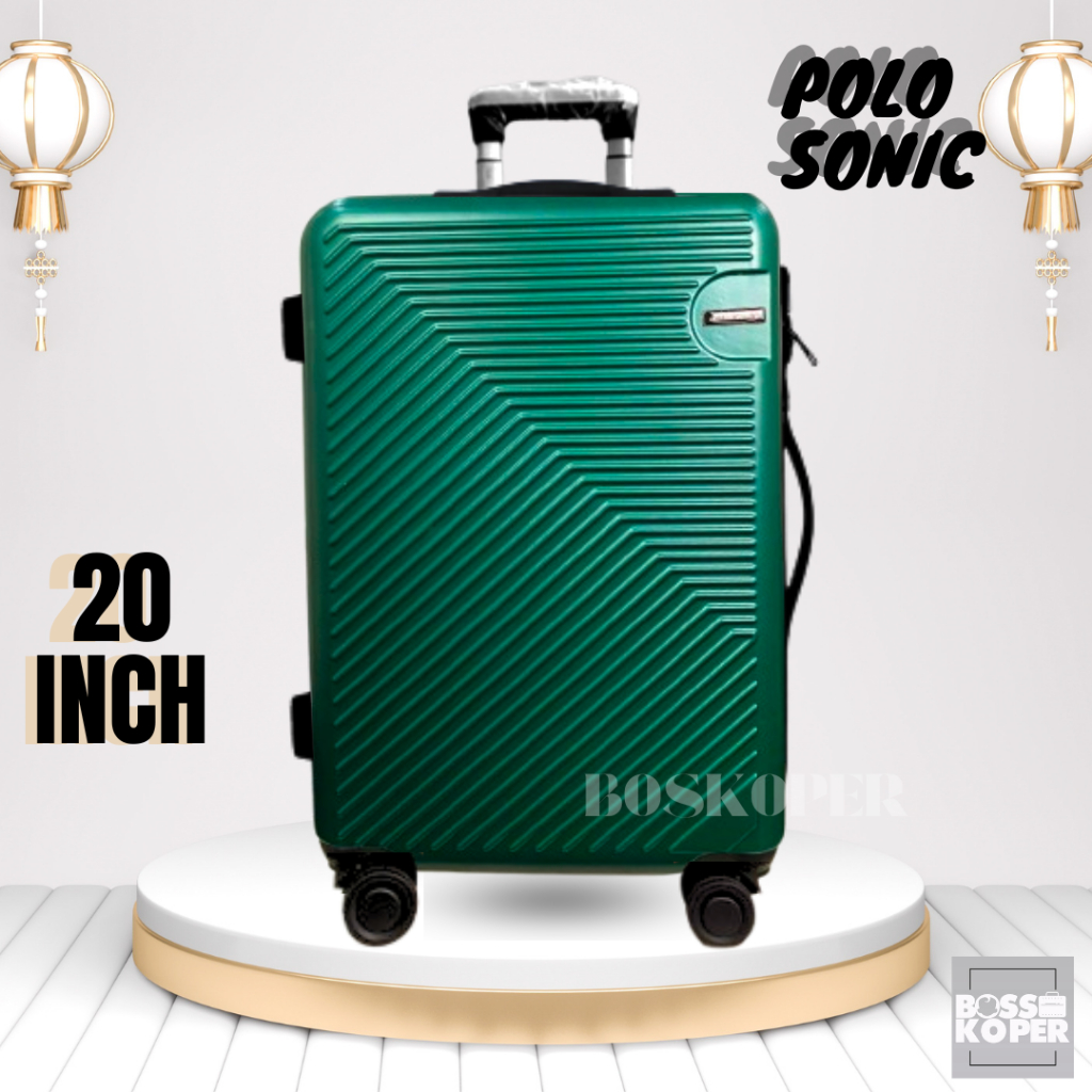 Official Koper 20 Inch Polo Ukuran Kabin -Cabin-Fiber-Polo-Travel-Murah-20 Inch-Tas Koper-Tas