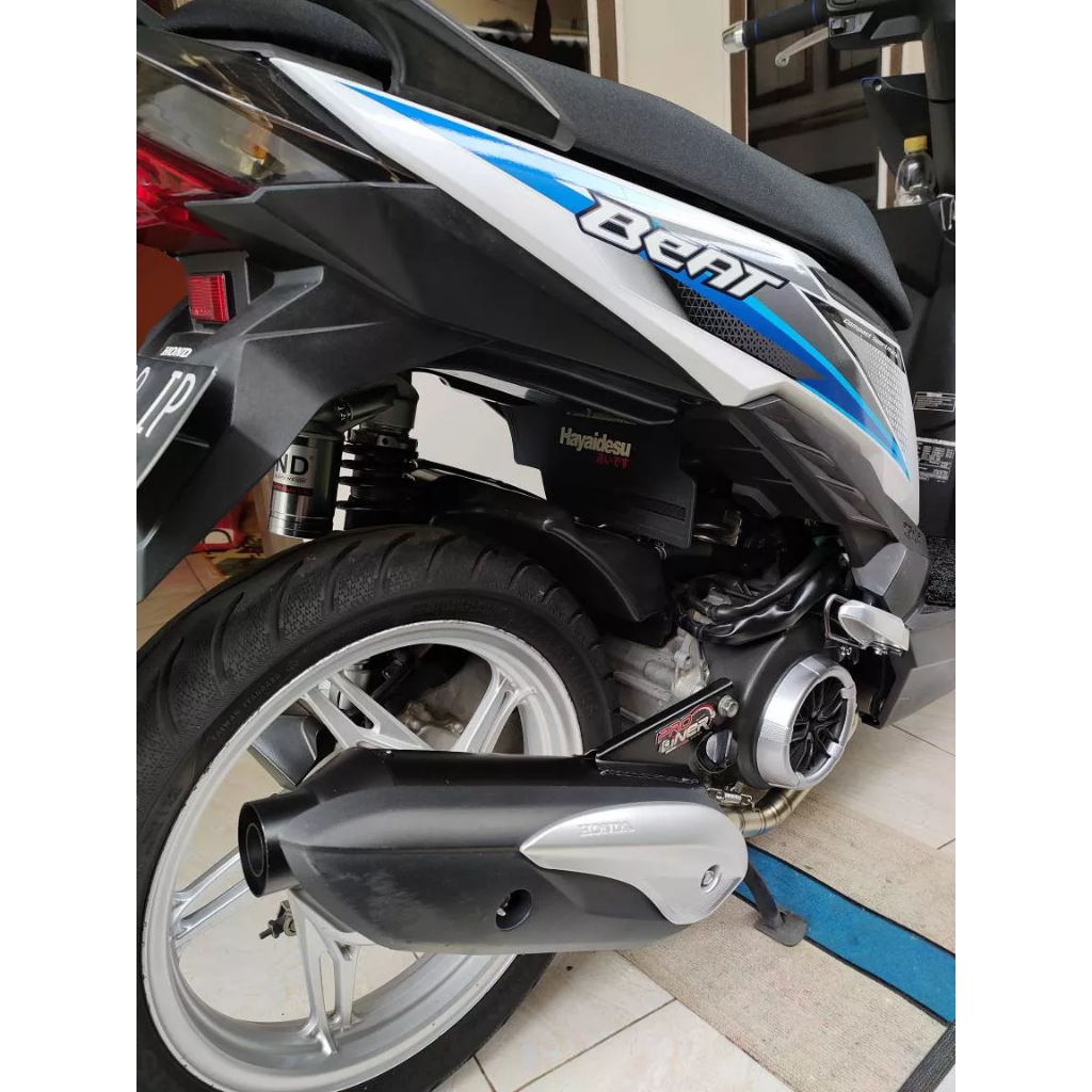 knalpot proliner new beat fi genio standar racing