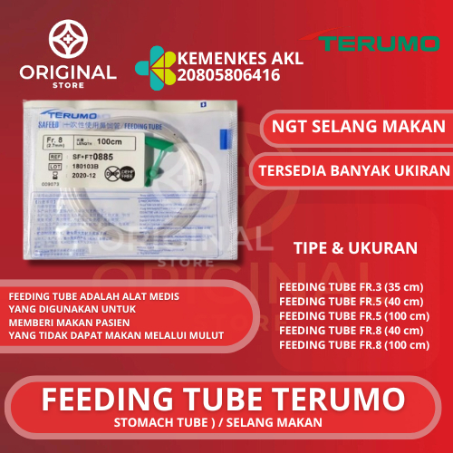 Feeding Tube Terumo / Selang NGT Terumo / NGT Stomach Tube Terumo
