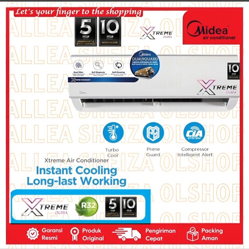 MIDEA MSFC-05CRN2X AC STANDARD 1/2 PK LOW WATT MSFC 05CRN2X
