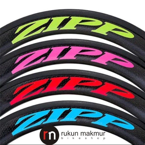 ZIPP Rim Wheel Decal Road Wheelset Sticker Set Original Zipp - Stiker Roda Sepeda Balap Roadbike - V