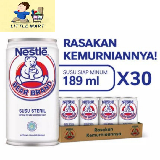 

BEAR BRAND Susu Kaleng Susu Beruang Susu Steril 189ml x 30 pcs