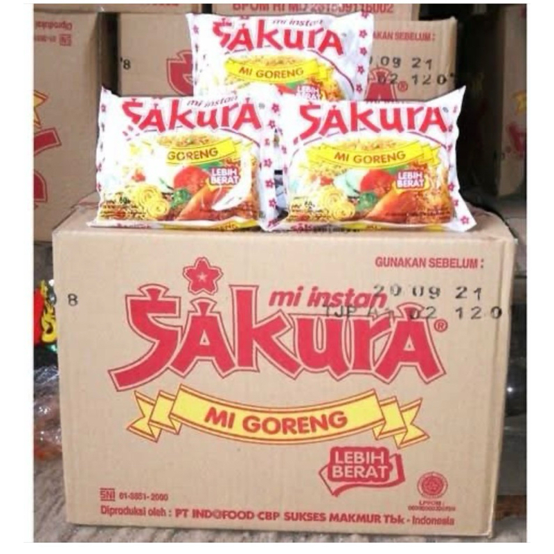 

MIE SAKURA GORENG 1 DUS Isi 40 Pcs