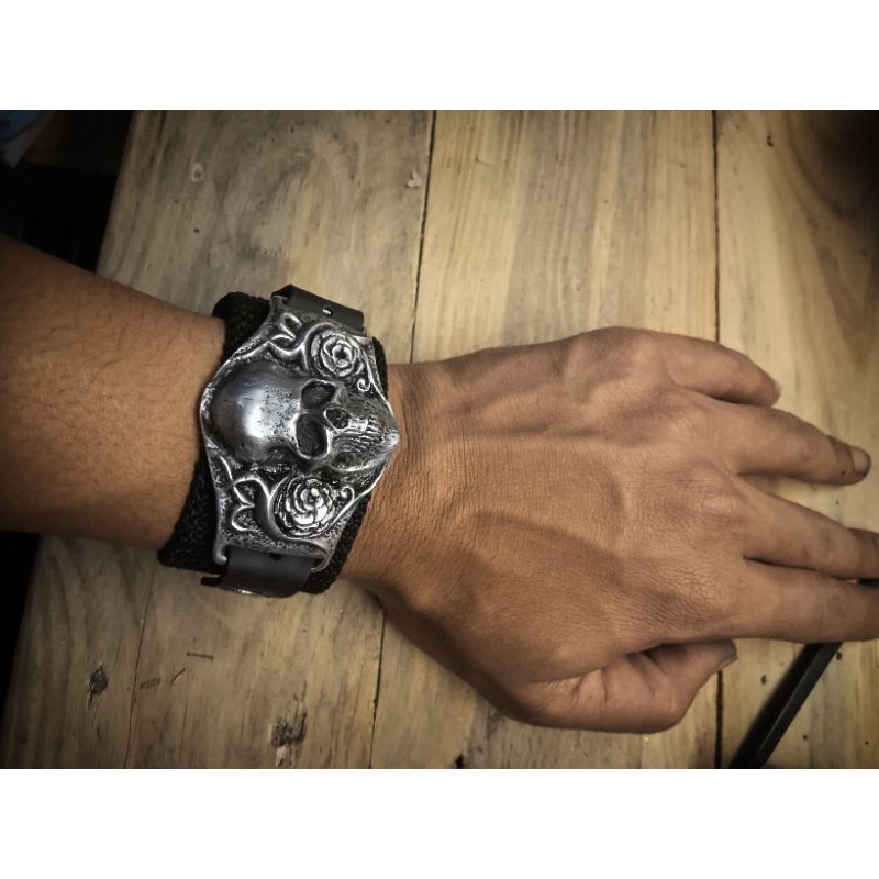 SKULL BRACELET , gelang skull , gelang tengkorak