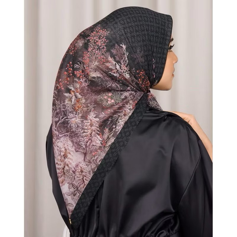 NEW RARE Buttonscarves holiday deep blue black frozen ederra dubai shadow series