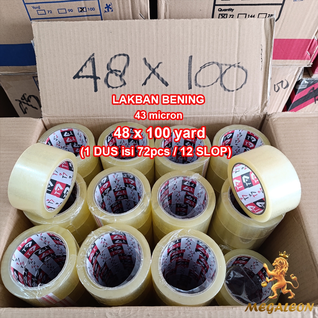 

DUS Lakban Bening 48mm x 100 yard Tape Bening T7