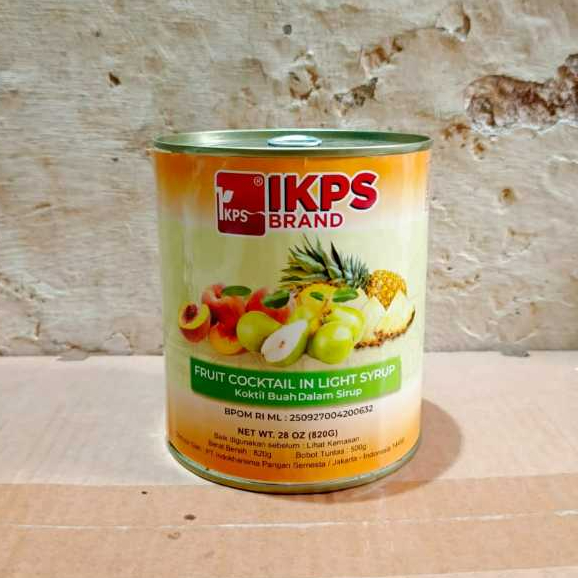 

IKPS BRAND FRUIT COCKTAIL IN LIGHT SYRUP 820GR ( KOKTIL BUAH DALAM SIRUP / BUAH KALENG ISI CAMPUR)