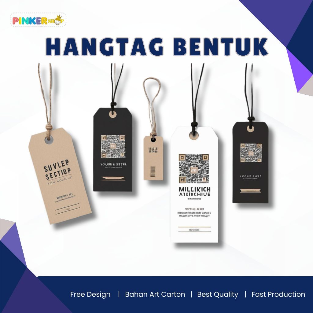 

Hang Tag Bentuk (Free Template Design) - Label Baju Bentuk - Cetak Hangtag Baju Bentuk - Label Merek - Hang Tag Custom