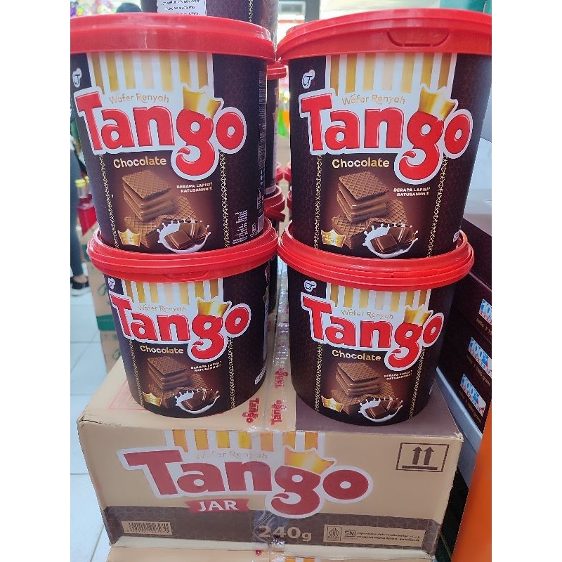 

Tango wafer vanilla coklat jar/kaleng karton