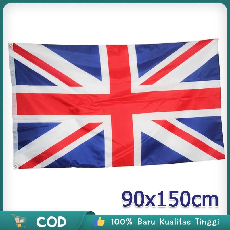 90*150cm Kain Inggris Bendera Inggris Union Jack Kain Bali Motif Bendera