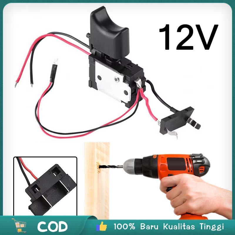 12v - 18v - 24v Switch Control Dc Bor Baterai Switch Saklar Trigger Impact Baterai Switch Saklar Tri