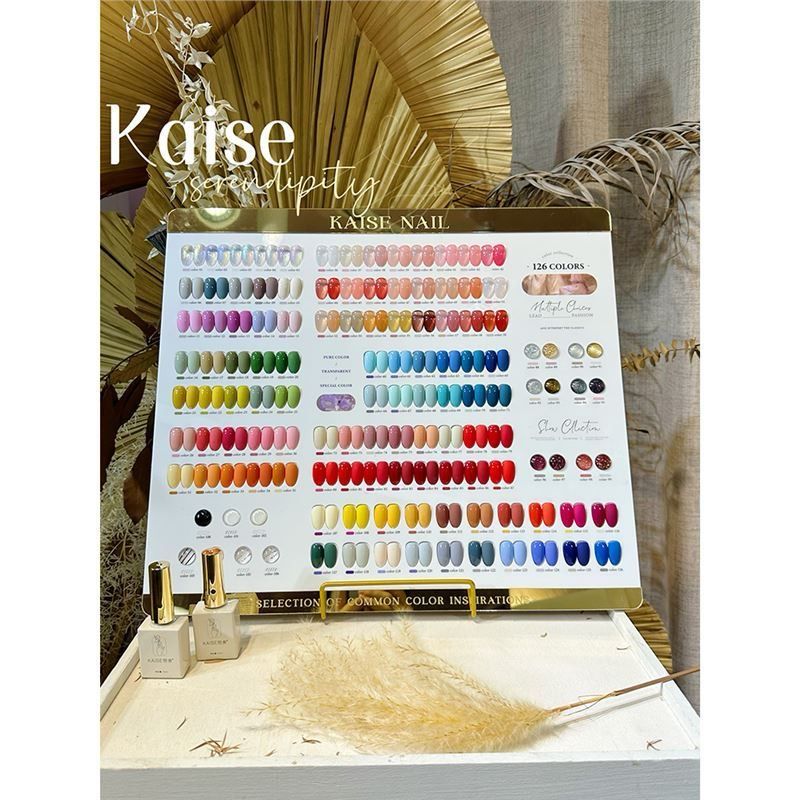 READY STOCK (FREE DISPLAY N KUKU PALSU 2SET) KT012 Kutek gel art polish 126 warna kaise nail art gel