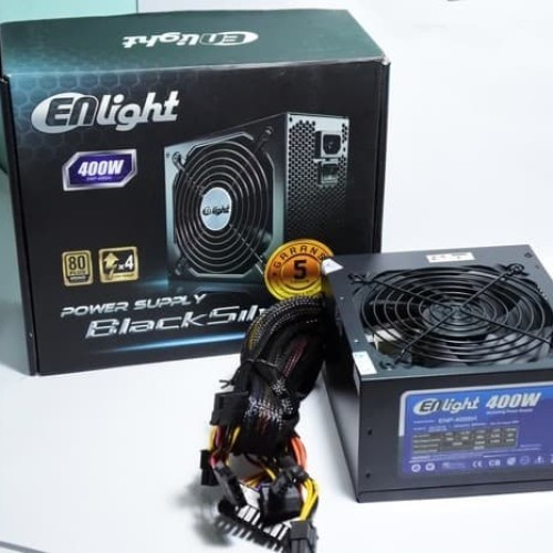 Power Supply Enlight BlackSilver Pure 500watt 80+ Bronze PSU 500W