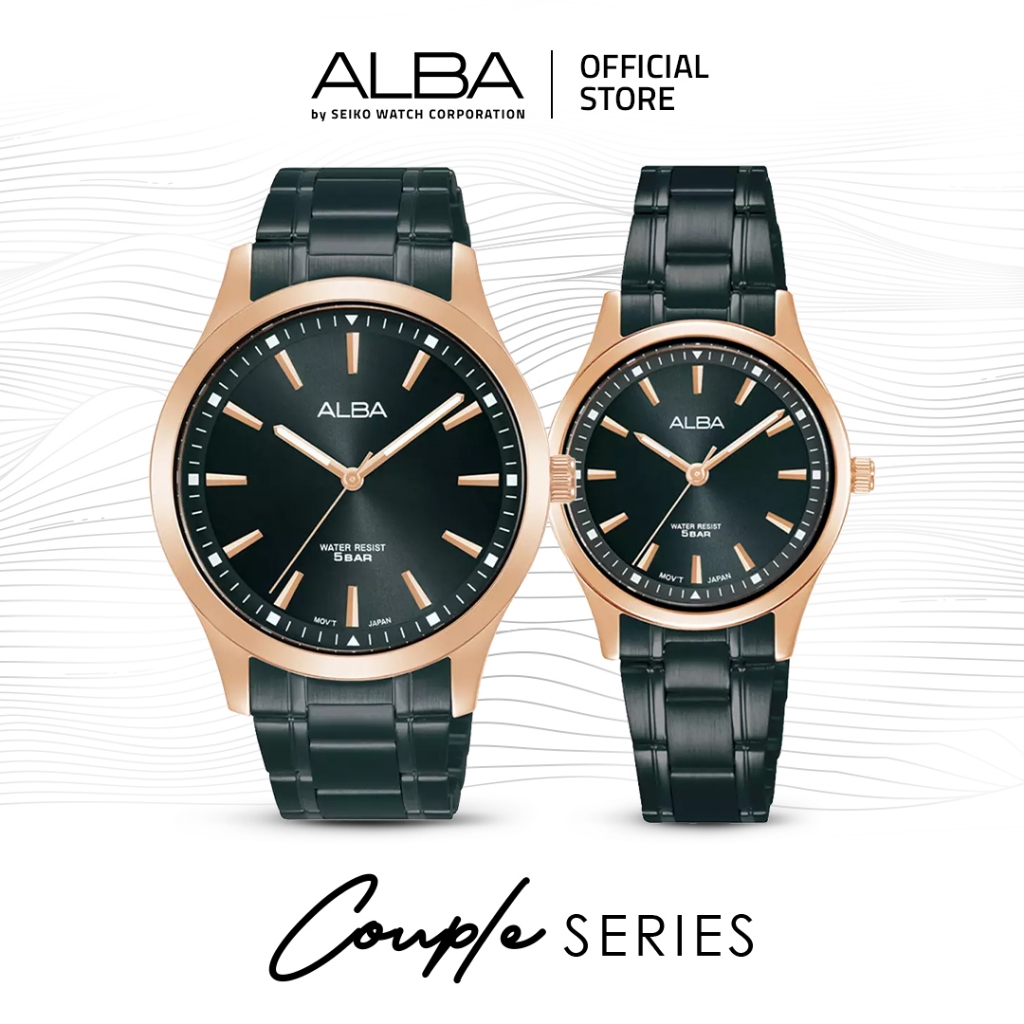Jam Tangan Couple Alba PRESTIGE Quartz ARX006 & ARX024 Original Anti Air