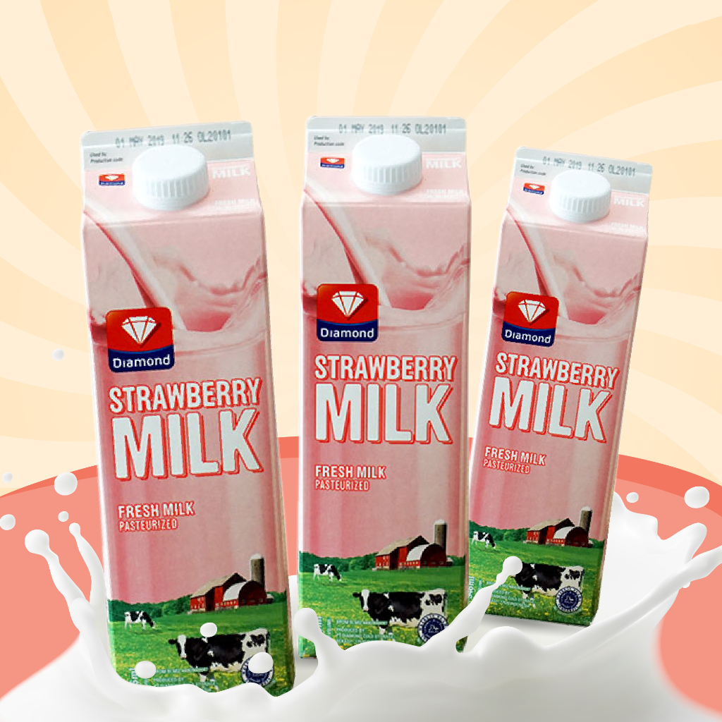 

PROMO DIAMOND FRESH MILK STRAWBERRY 946 ML BELI 3 LEBIH HEMAT