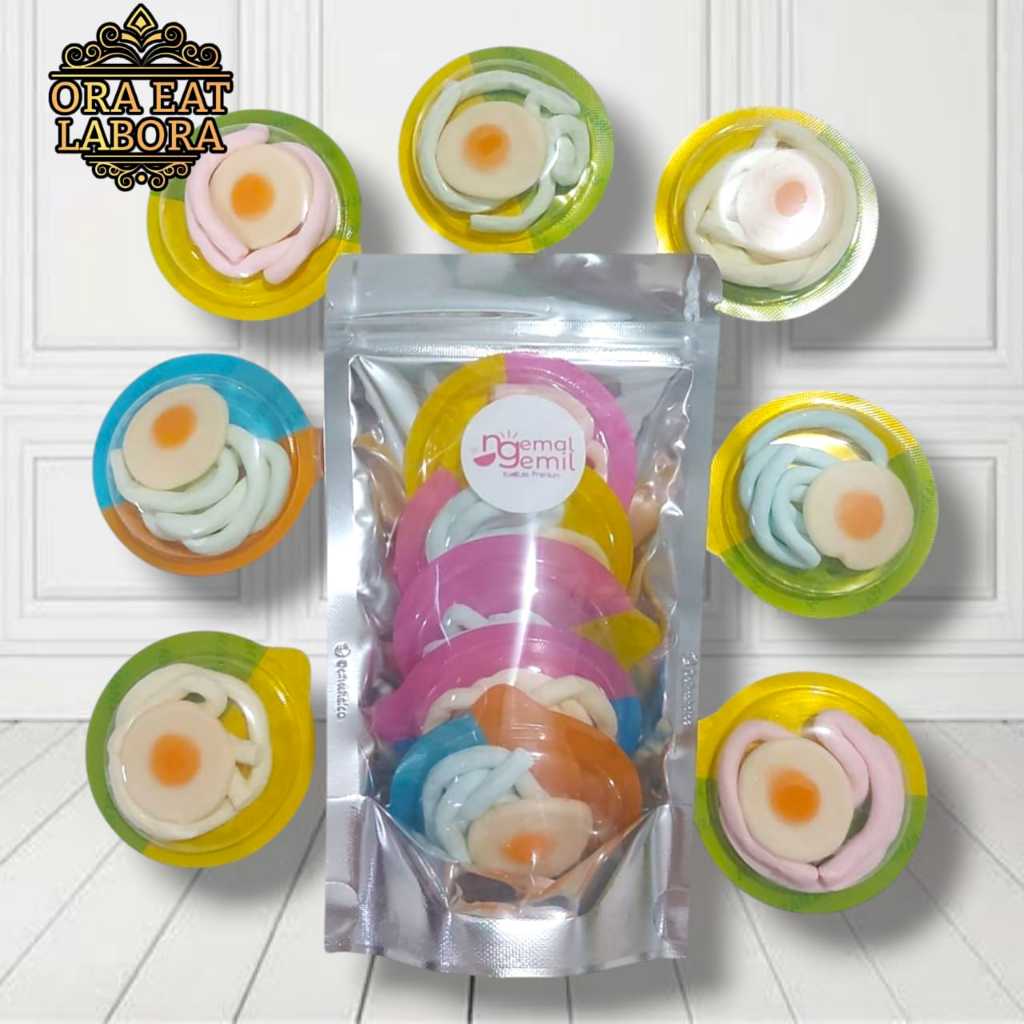 

Mie Telur Ceplok Aneka Rasa Buah Jelly Relur Mix Marshmalloe Kualitas Premium