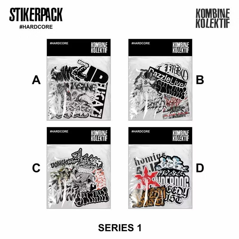 

Stikerpack band Hardcore Series VI