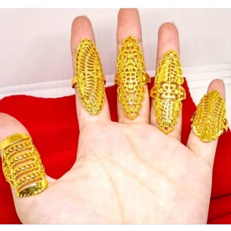 Cincin Dubai BerlapiskanEmas Terbaru