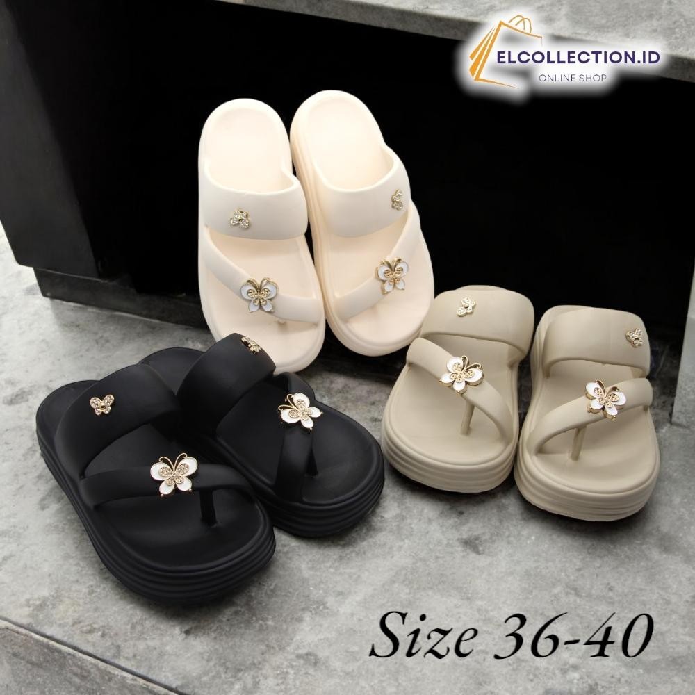Sandal Jepit Wedges Cantik dan Elegan | Sandal Jepit Wanita Terbaru | Sandal Wedges Perempuan