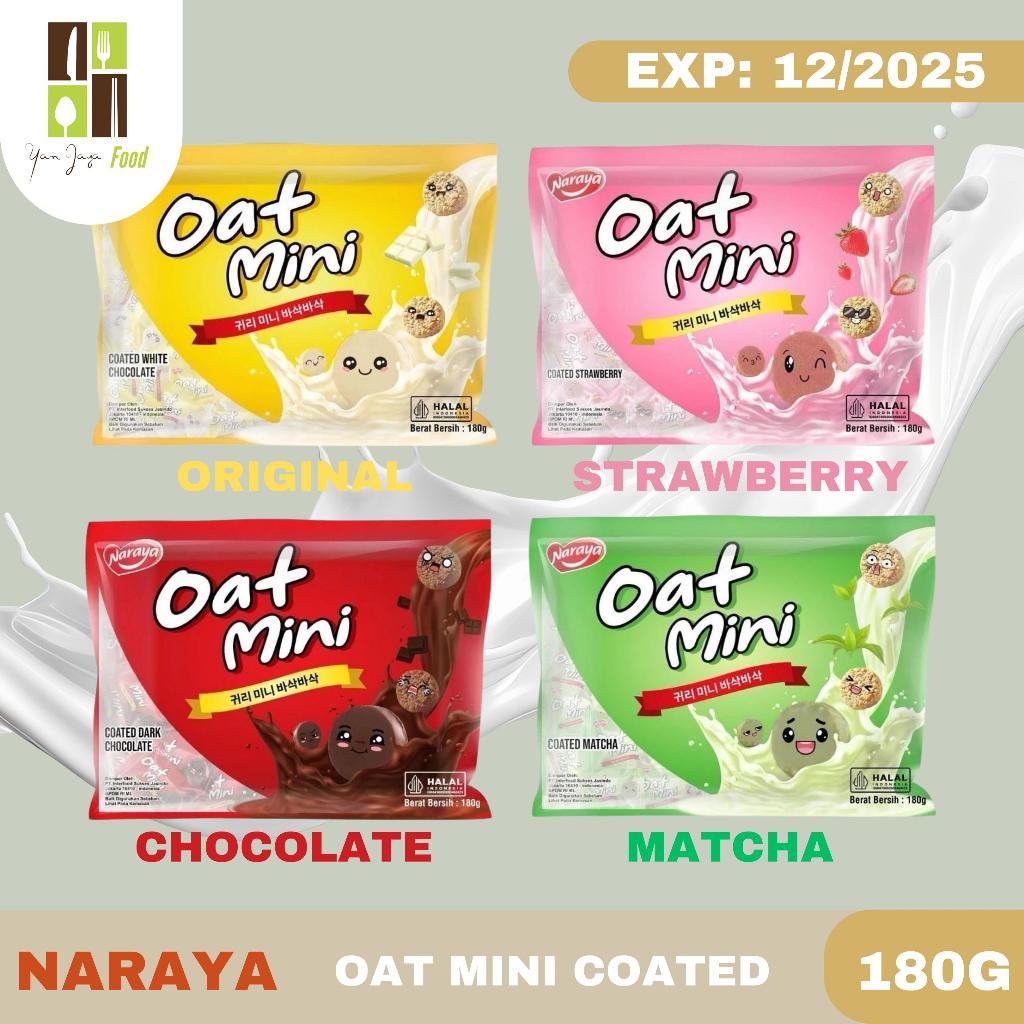 

Naraya Oat Mini / Oat Choco / Original / Dark Chocolate / Strawberry / Matcha / Snack / Cemilan / Cemilan Oat / Crunchy 180g