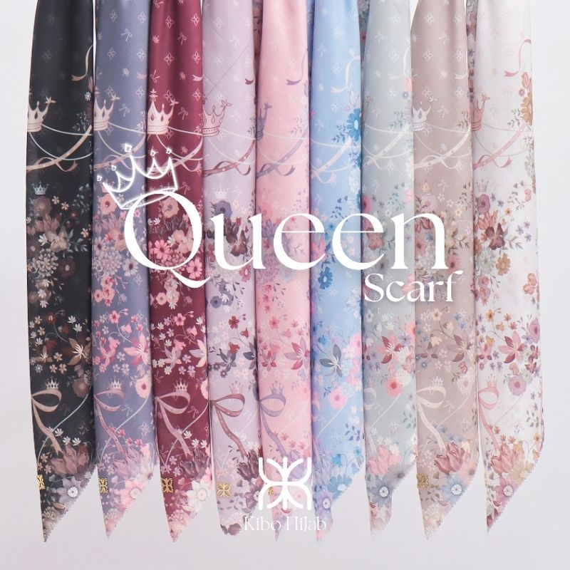 QUEEN Scarf Kibo Hijab | Princess Scarf | Coquette Scarf