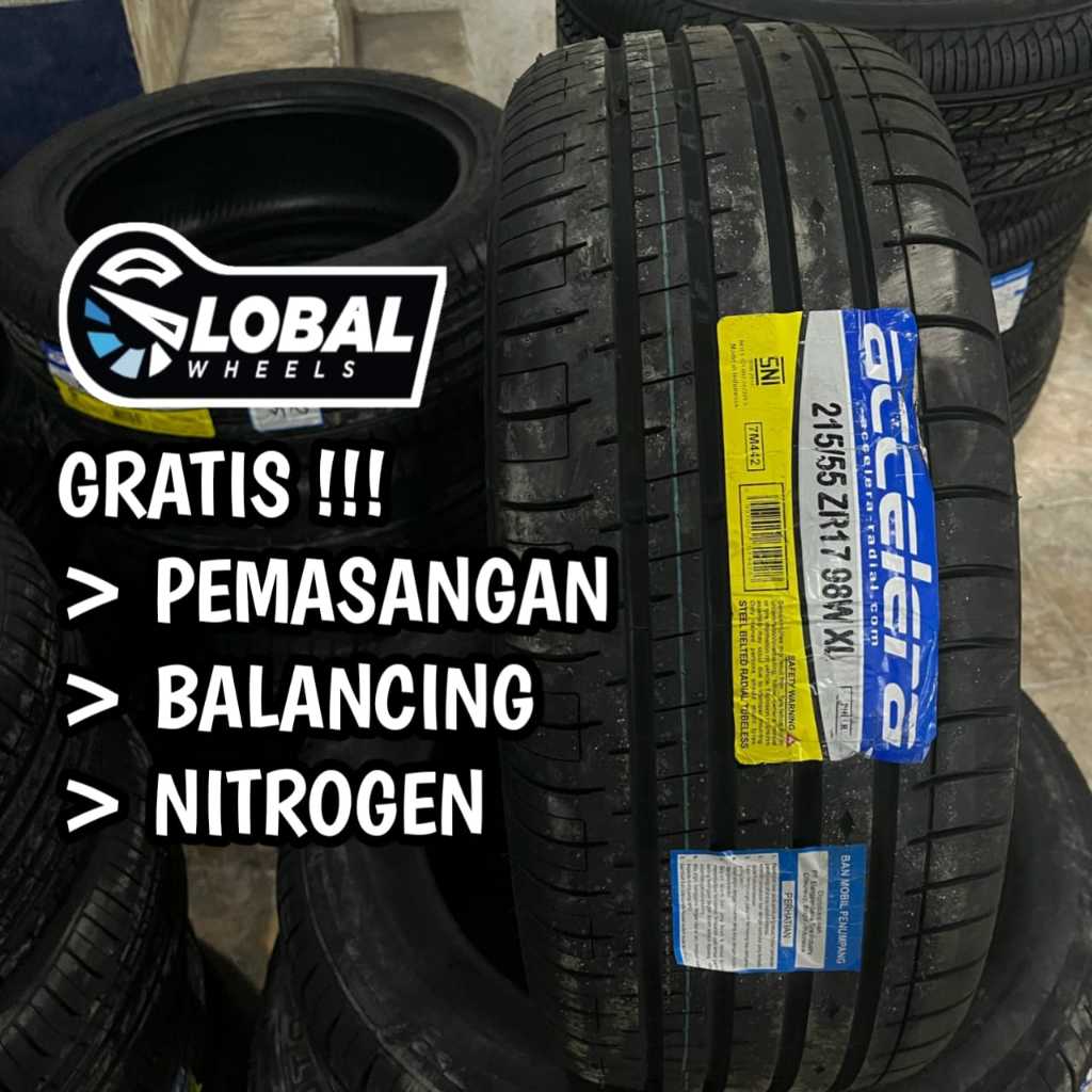 Ban Mobil Murah Ring 17 215 55 R17 Accelera Phi Terbaru Hrv,Brv,Juke