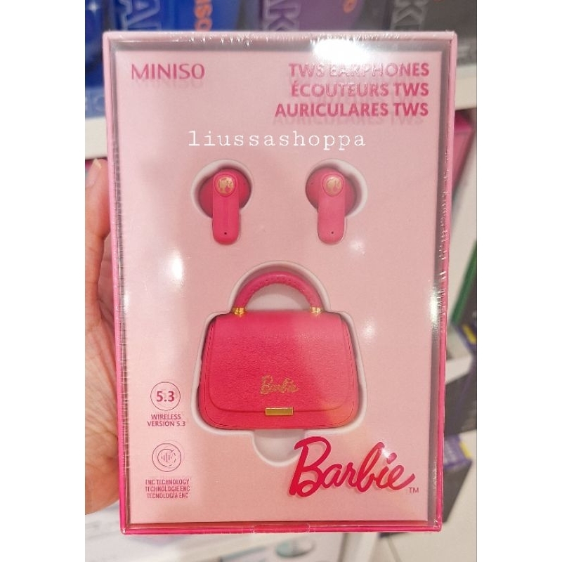 TWS Earphone Miniso - Barbie Collection Bag Style TWS Earphone