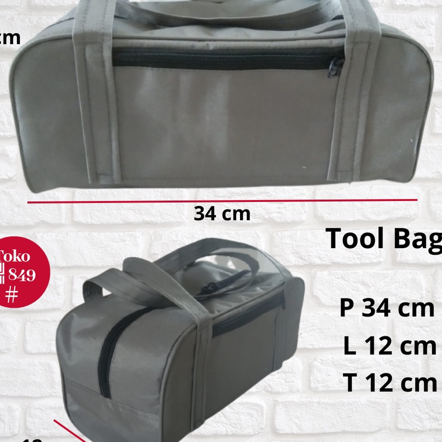 HJ6 Tool bag tas perlengkapan alat tukang kunci pas mobil motor tas perkakas serbaguna penyimpanan a