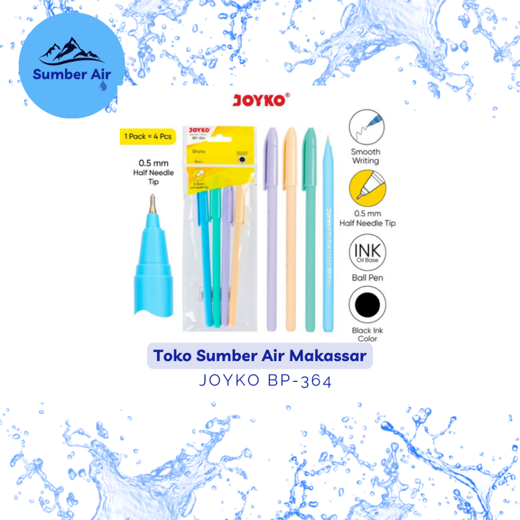 

JOYKO BALLPEN PULPEN PENA PEN BP-364 Shota 0.5 mm / 1 PACK = 4 Pcs