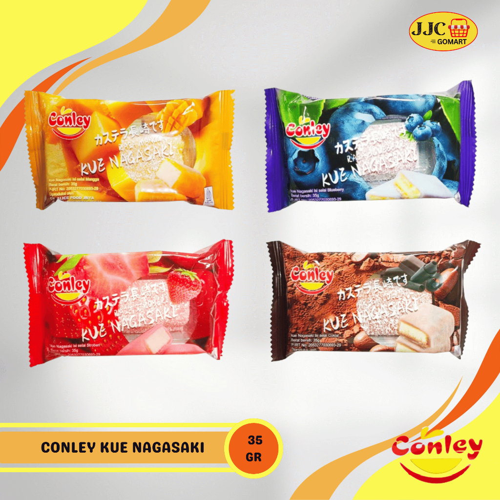 

CONLEY MOCHI KUE NAGASAKI 35g | COKLAT | MANGGA | BlUEBERRY | STRAWBERRY | MIXED