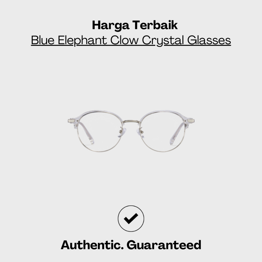 Blue Elephant Clow Crystal Glasses