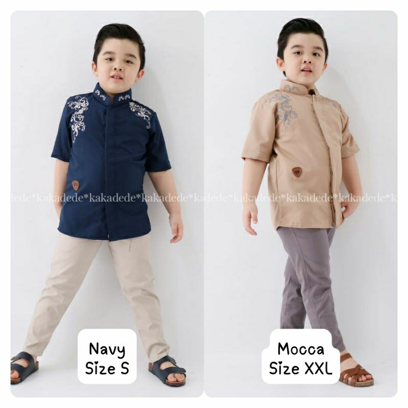 Setelan Kemeja Koko Anak Ubay Set by Kakadede