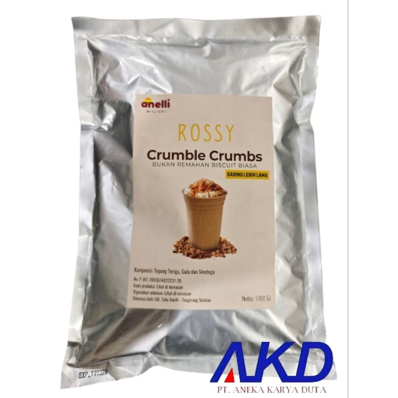 

Topping/Remahan/Crumble Crumb Caramel Rossy 1 Kg
