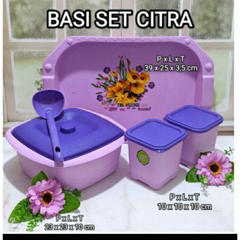 wadah/tempat sayur basi set nampan great/basi set citra