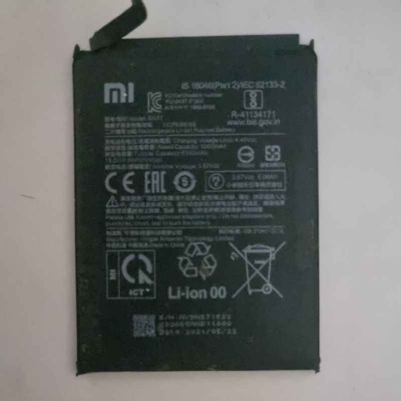 BATERAI/BATERE BN57 UNTUK X3, X3 PRO, X3 NFC, ORIGINAL COPOTAN (KONDISI BEKAS)