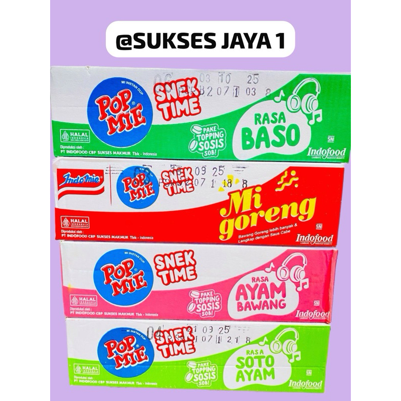 

[1 DUS ISI 12 CUP] POP MIE MINI