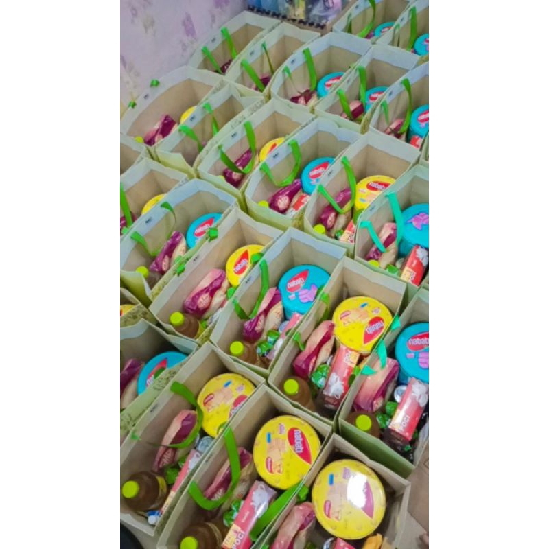 BIG PROMO PAKET SEMBAKO PREMIUM / PAKET HARI RAYA BOX PAPERBAG / PAKET LEBARAN / PAKET SEMBAKO HEMAT