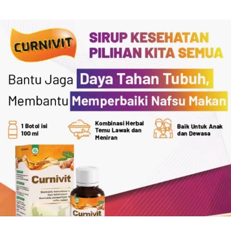 

CURNIVIT SYRUP RASA JERUK 100ML / NAFSU MAKAN ANAK & DEWASA