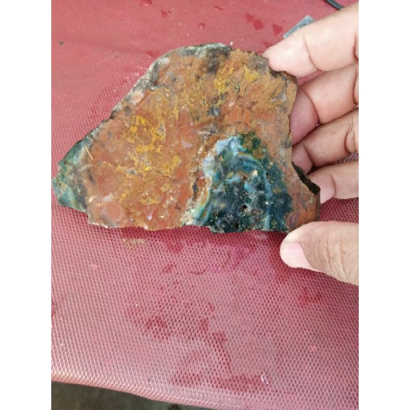 bahan batu akik panca warna klawing