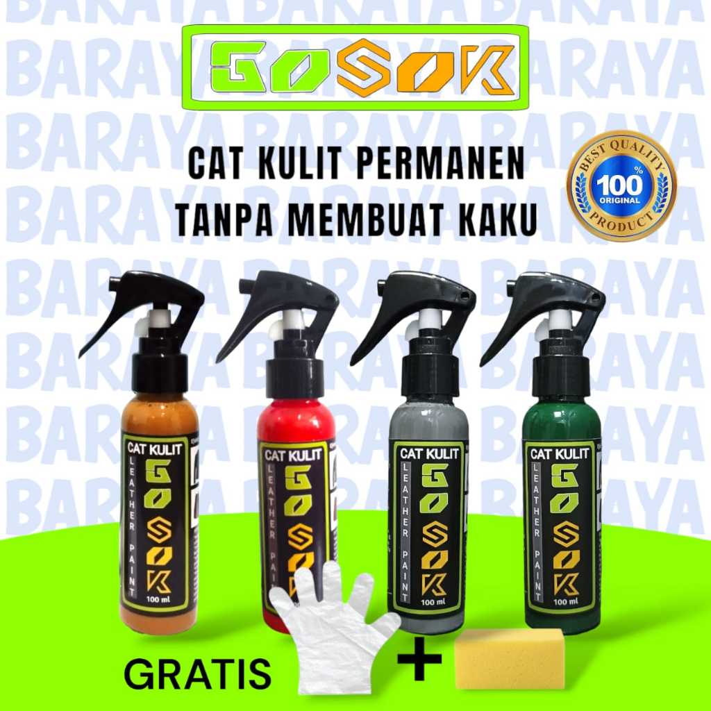 Cat sepatu kulit karet sol Rubber Midsole Leather paint Gosok Repaint sepatu tas jaket kulit