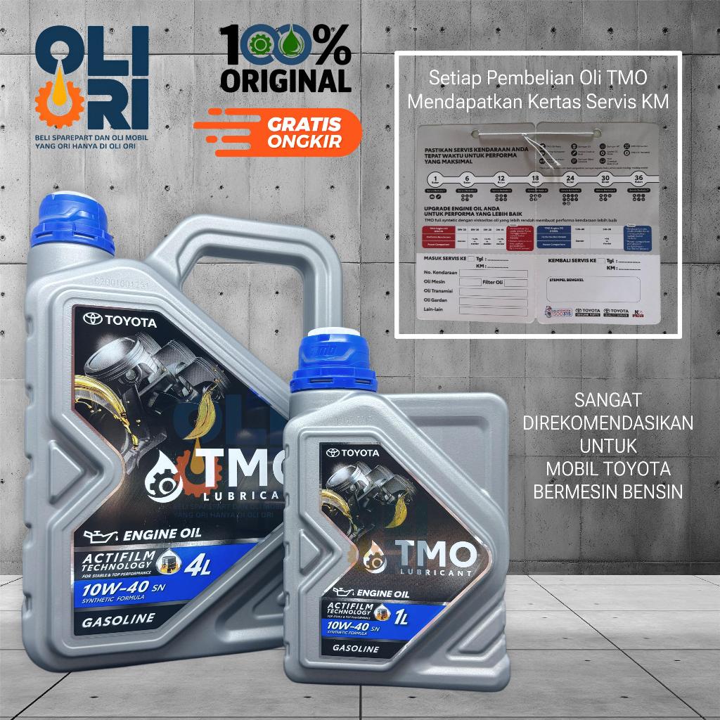 Oli TOYOTA TMO GASOLINE 10W-40 1Liter/4Liter Oli Mobil Bensin Original