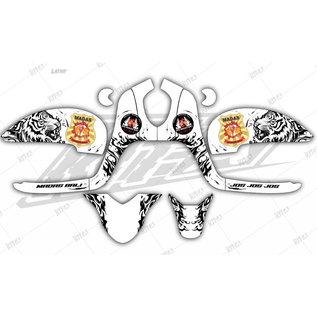 Decal Scoopy 2018 Stiker Motor Honda Scoopy 2018 Striping Scoopy 2018 U3