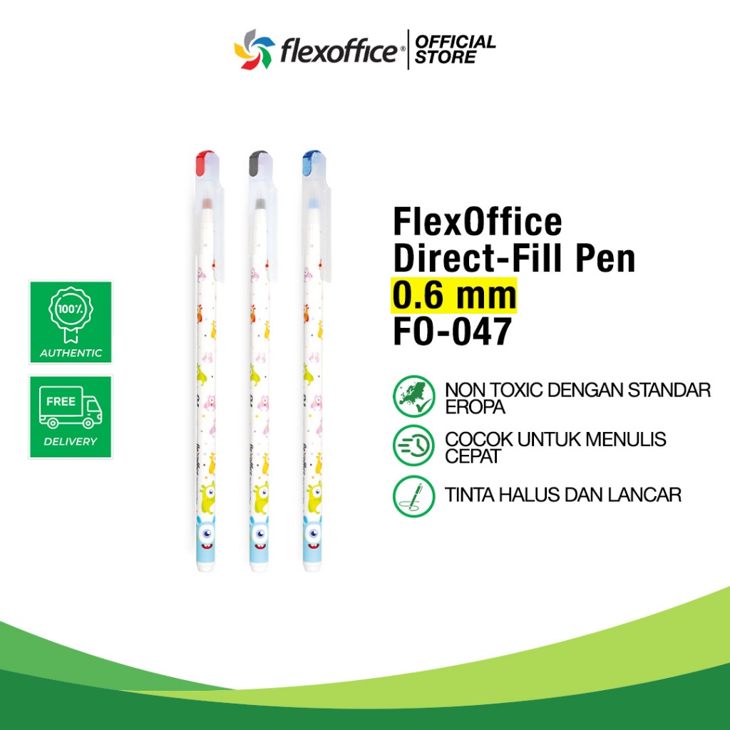 

FLEXOFFICE DIRECT-FILL PEN FO-047 0.6mm