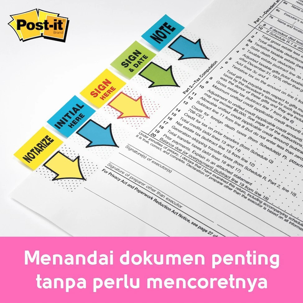 

POST IT 3M SIGN HERE 680-9 RB9