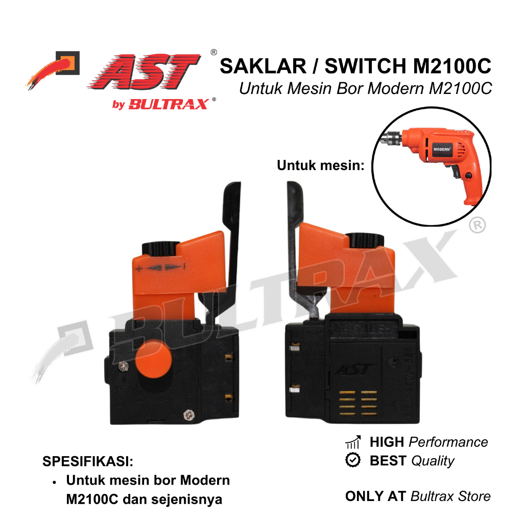 AST Switch M2100C untuk Mesin Bor Modern / Saklar Sakelar Electric Drill Modern M2100