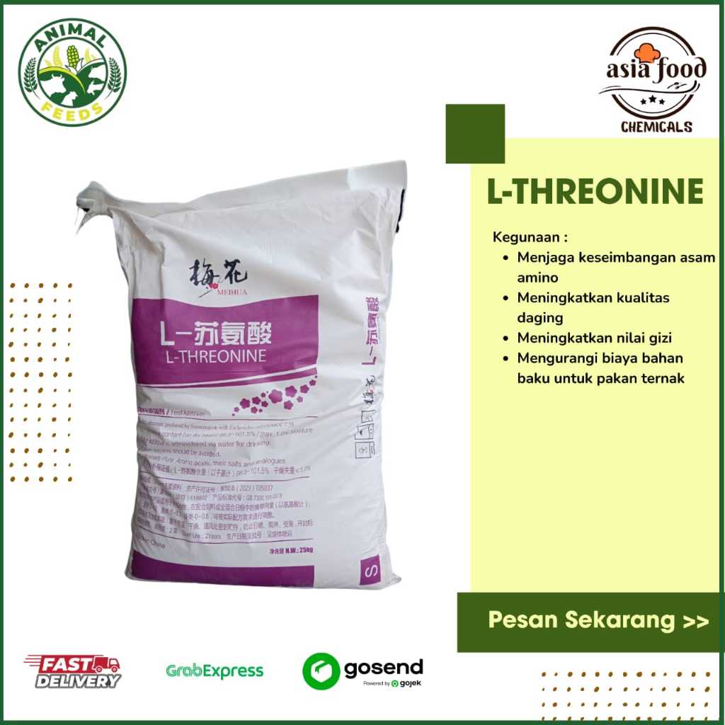 THREONINE / L-THREONINE / TAMBAHAN ASAM AMINO UNTUK TERNAK