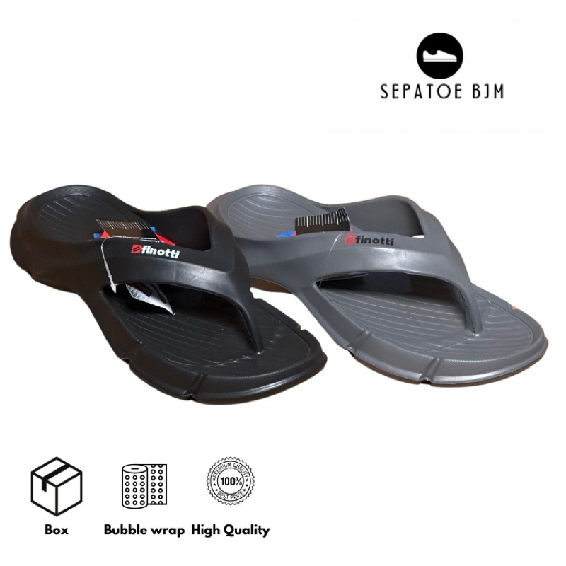Finotti - Demand Grey / Black || Sandal pria || Sandal pria karet || Sandal pria santai || Sandal je