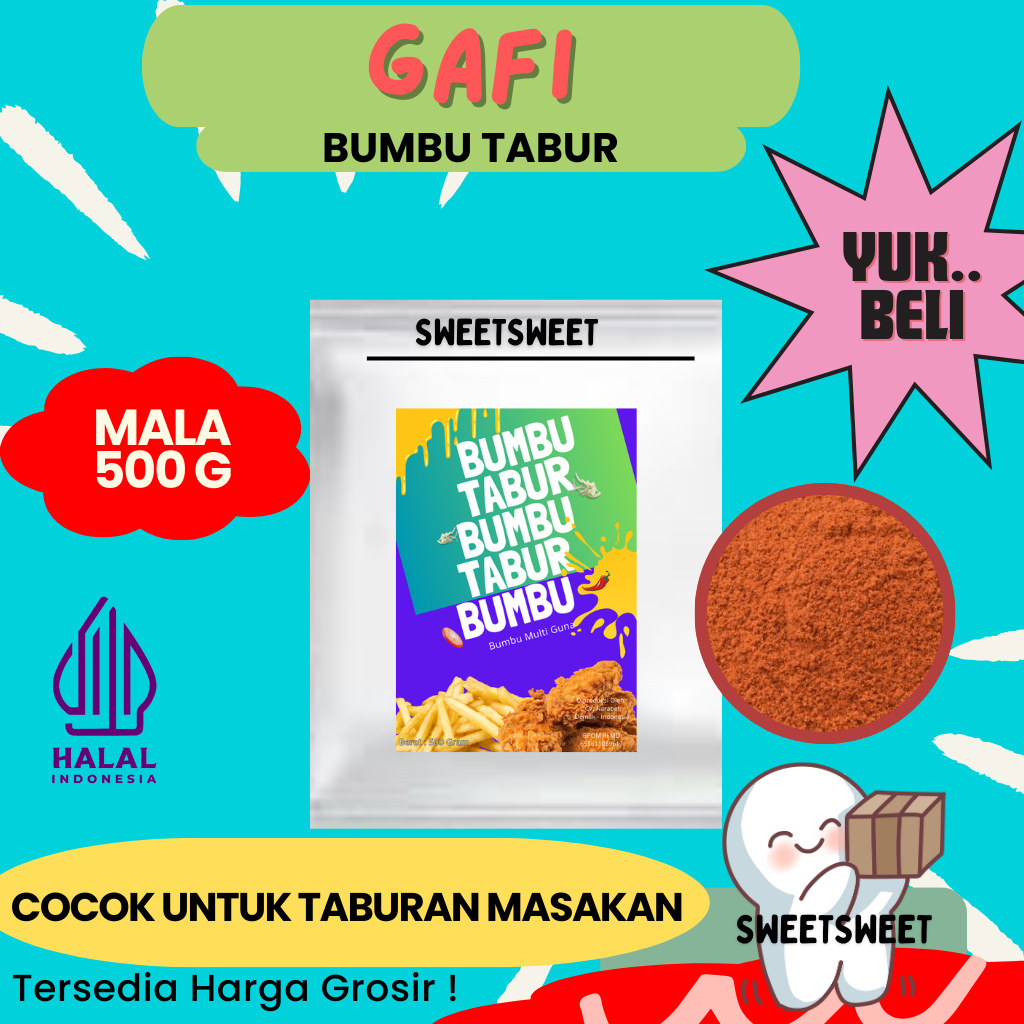

Sweetsweet Bumbu Tabur Mala 500g {BISA COD} {Lebih Murah Grosir}